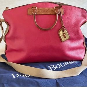 Dooney Bourke  Handbag W/Shoulder Strap Red w/Dust Bag